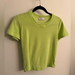 GIL RODRIGUEZ Lime Terrycloth T-Shirt